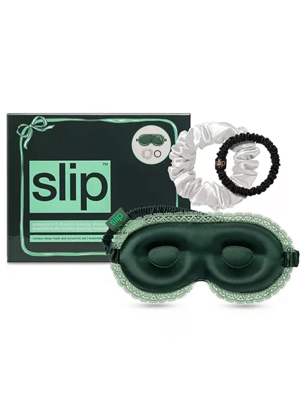 NEW Slip Pure Silk Beauty Sleepover Set - Peppermint Dreams